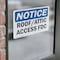 Signmission Roof Attic Access FDC OSHA Notice Sign, Vinyl Decal, 10in W x 7in L, 2PK OS-2PACK-NS-D-710-L-18122 - alternate 3